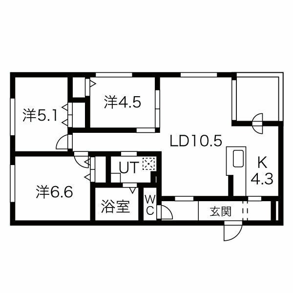 手稲本町2-5新築MSの物件間取画像