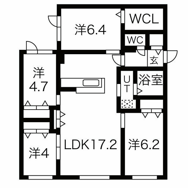 ゼスティ山の手の物件間取画像