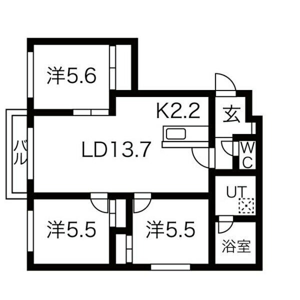 プレミア山の手の物件間取画像