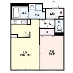 8 3W2(b) HACHI SANWESTNYの物件間取画像