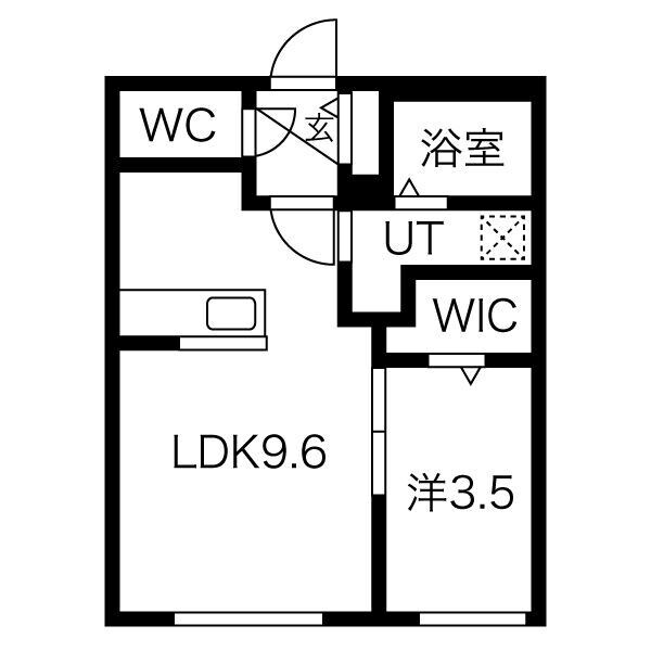 サクラブール手稲前田の物件間取画像