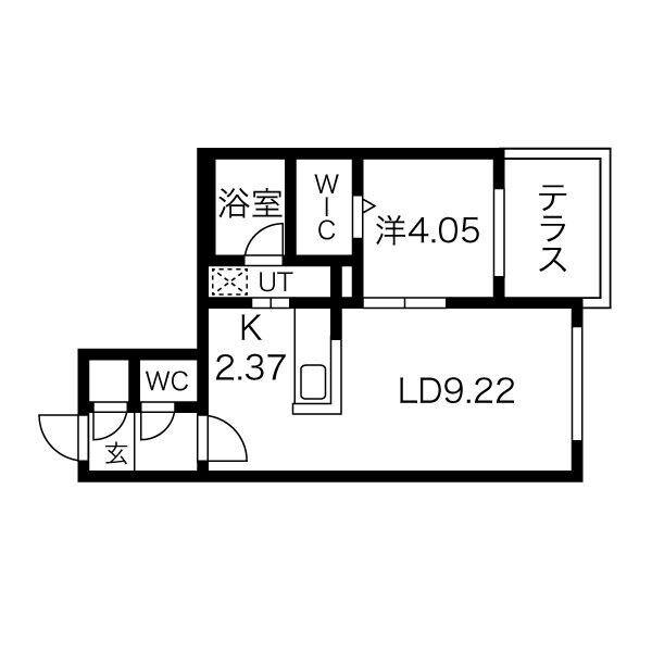 フォレスタ琴似の物件間取画像