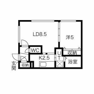 グランデルーシア手稲の物件間取画像