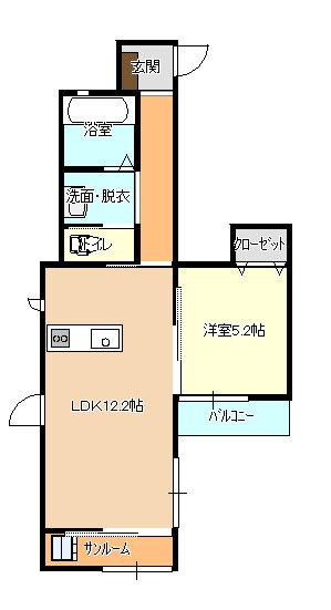 幸町ｆｌａｔの物件間取画像