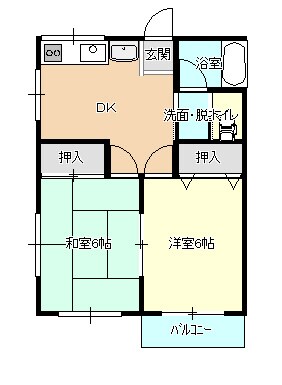 越後石山駅 徒歩2分 1階の物件間取画像