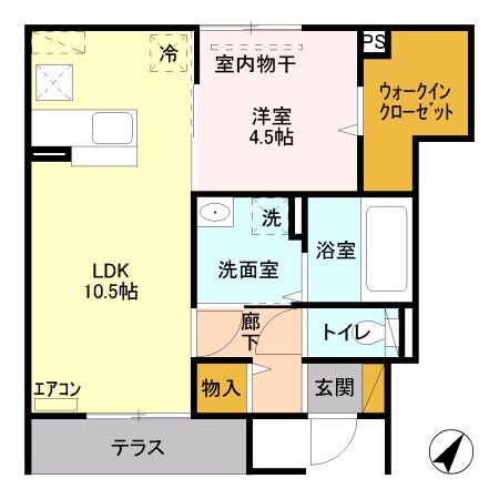 サンロイヤルの物件間取画像