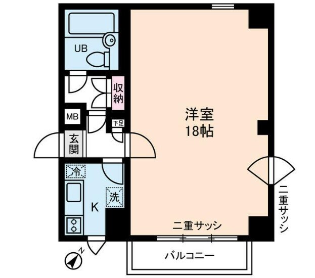 赤坂ミュージックインの物件間取画像