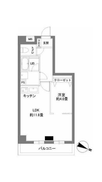 カスタリア千駄ヶ谷の物件間取画像