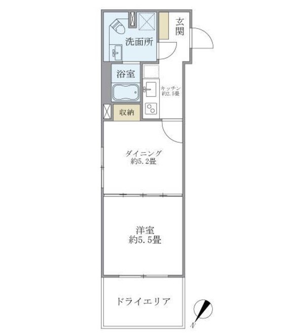 ＨＴピア赤坂（旧モディア赤坂）の物件間取画像