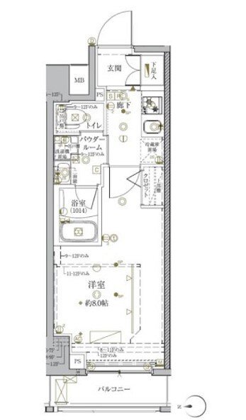 クレイシア秋葉原ラグゼスウィートの物件間取画像