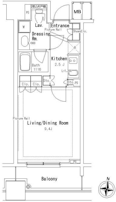 パークアクシス御茶ノ水ステージの物件間取画像