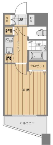 スカイコート後楽園壱番館の物件間取画像