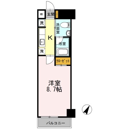 カスタリア神保町の物件間取画像