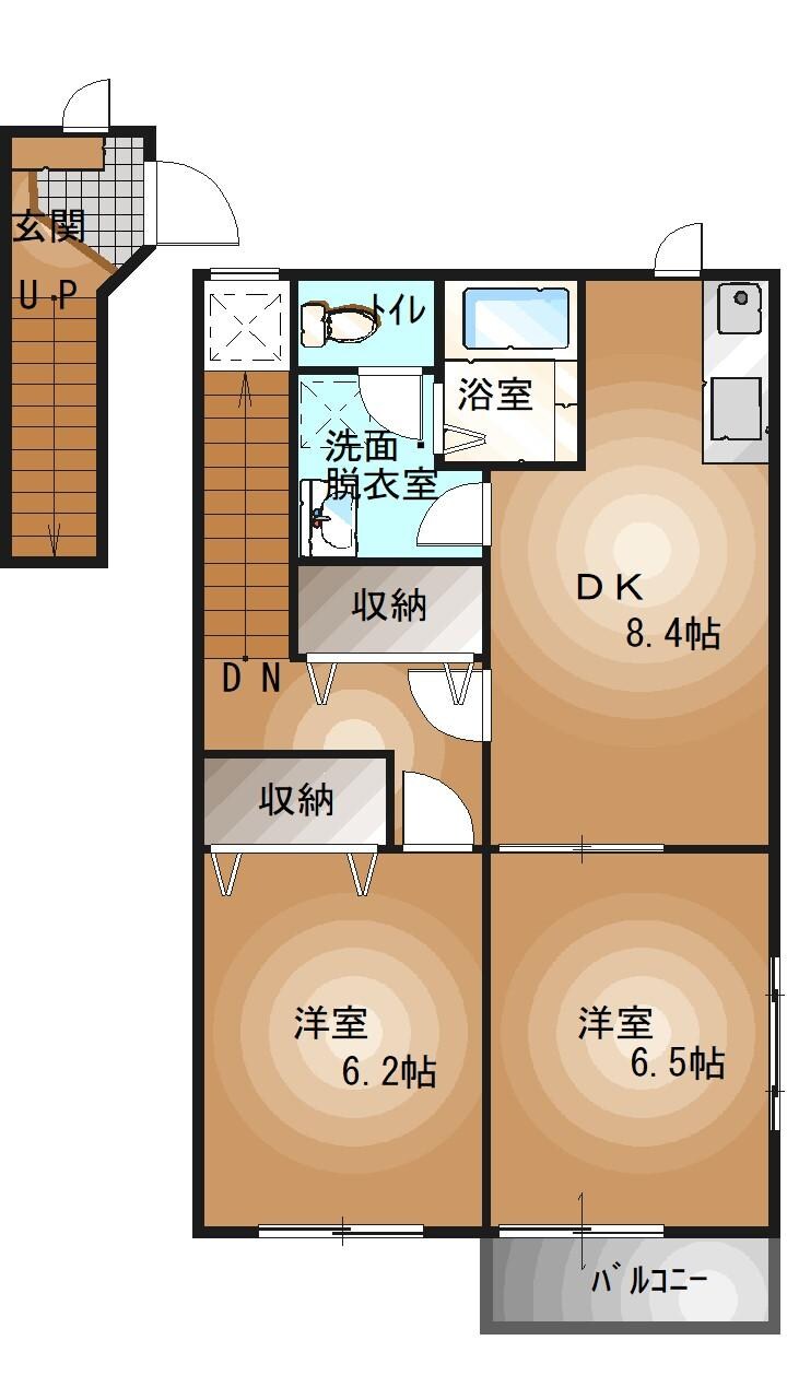 マノワール壱番館の物件間取画像