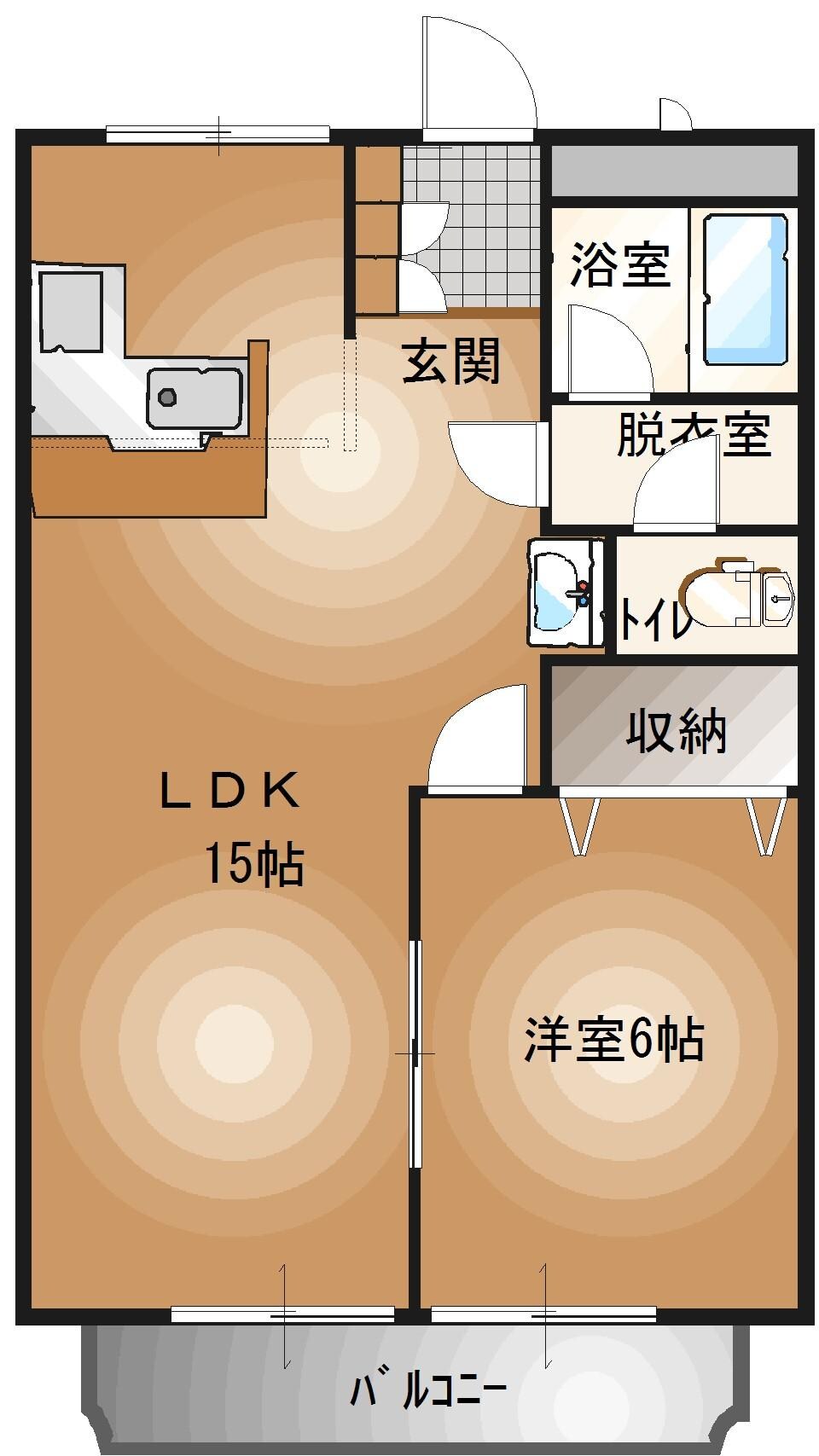 宇都宮駅 バス8分  宇都宮大学前下車：停歩3分 3階の物件間取画像