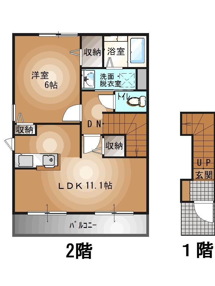 宇都宮駅 バス20分  峰小前下車：停歩16分 2階の物件間取画像