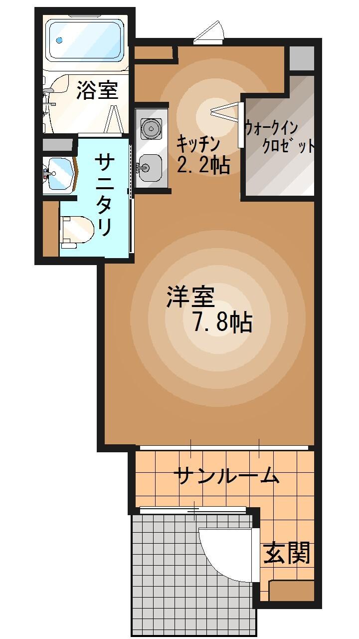宇都宮駅 バス15分  地蔵前下車：停歩5分 1階の物件間取画像