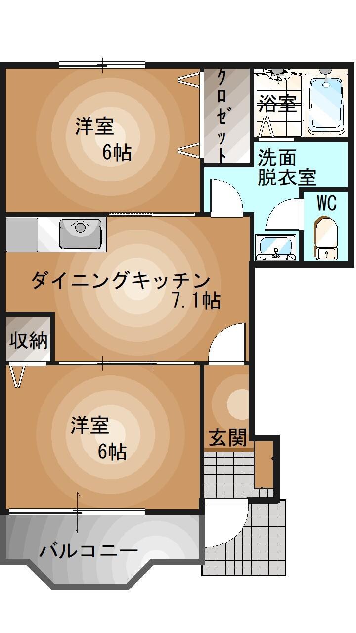 物件間取画像