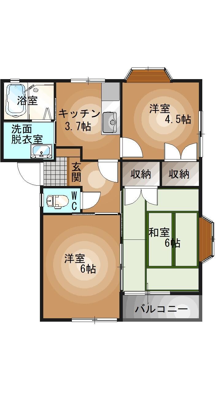 物件間取画像