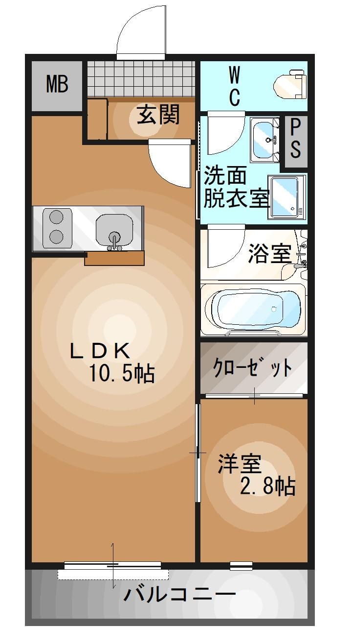 東武宇都宮駅 徒歩14分 3階の物件間取画像