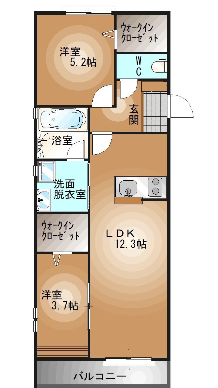 東武宇都宮駅 徒歩14分 1階の物件間取画像