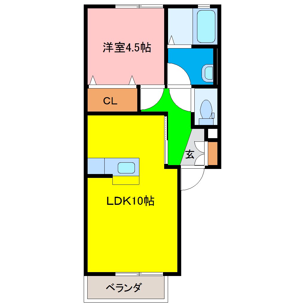 ハピネス杜の物件間取画像