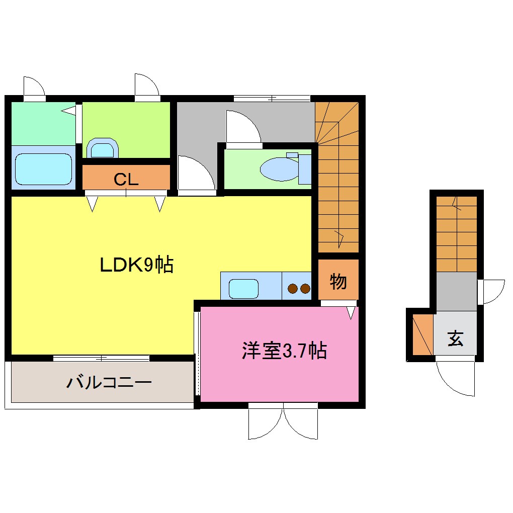 ディアス昭和の物件間取画像