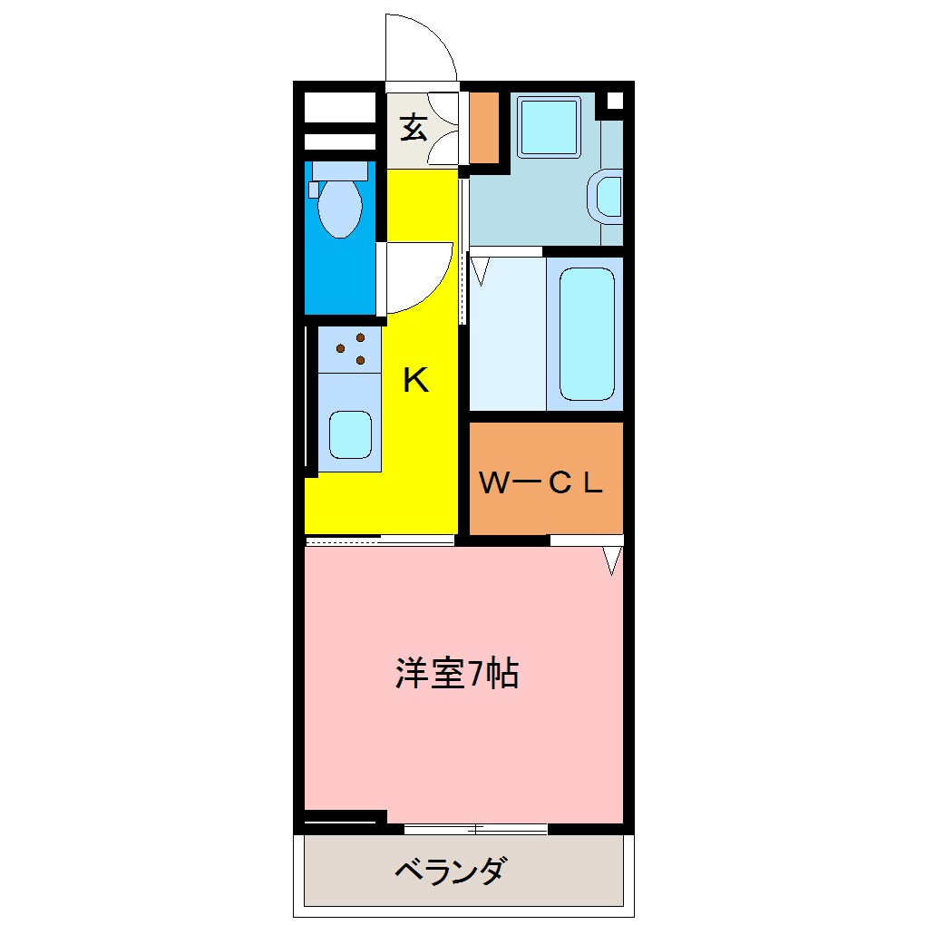 蔵本駅 徒歩17分 3階の物件間取画像