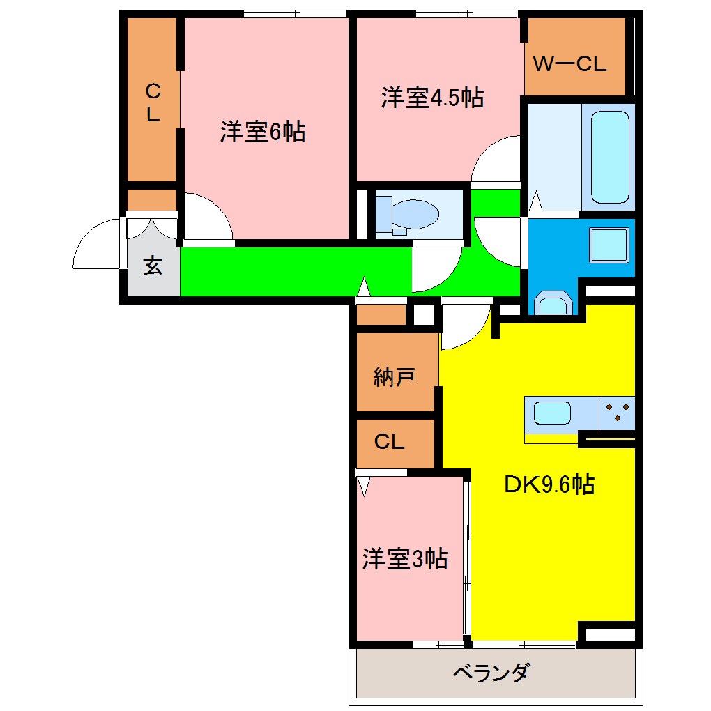 サンセール問屋町の物件間取画像