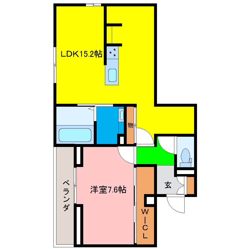 佐古駅 徒歩15分 3階の物件間取画像