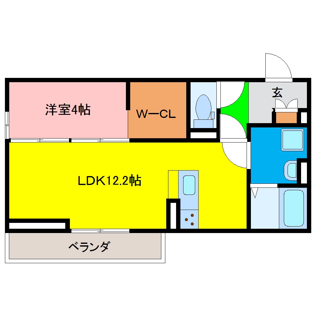 文化の森駅 徒歩18分 2階の物件間取画像