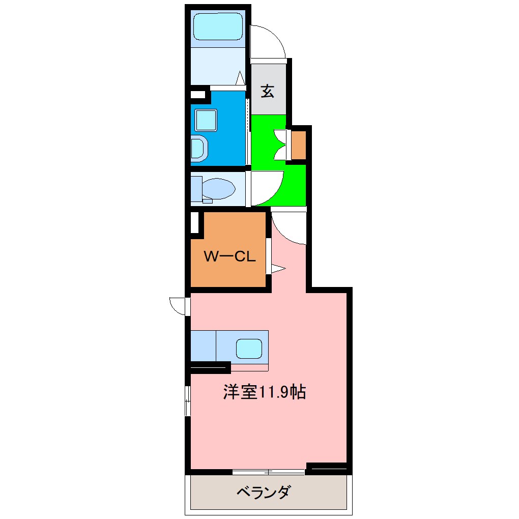 エルハーベン加茂宮の物件間取画像