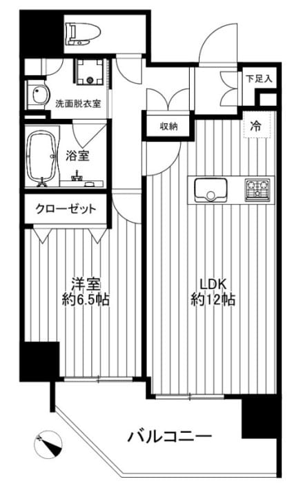 クリアルプレミア八丁堀（CREAL premier 八丁堀）の物件間取画像