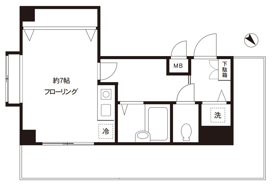 DRホームズ東銀座の物件間取画像