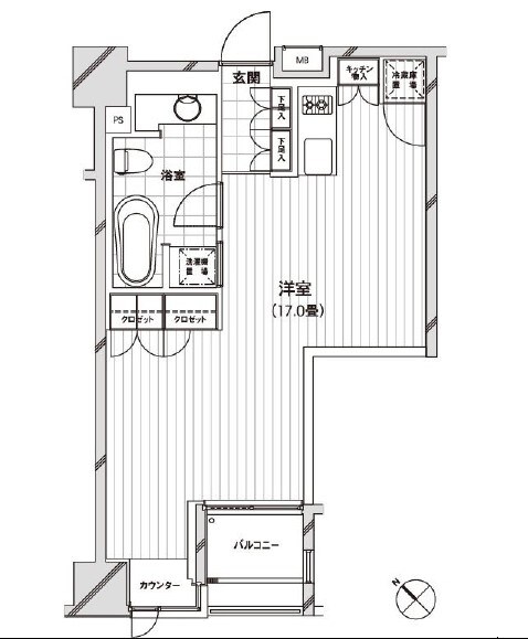 カスタリア銀座の物件間取画像