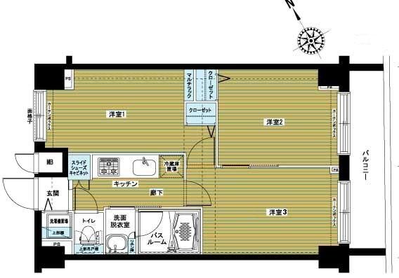 トーシンフェニックス日本橋兜町弐番館の物件間取画像