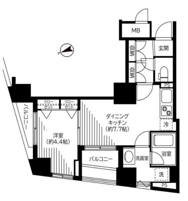 物件間取画像