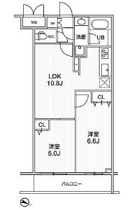 ＬＩＭＥ　ＲＥＳＩＤＥＮＣＥ　ＨＩＫＩＦＵＮＥ（ライムレジデンス曳舟）の物件間取画像