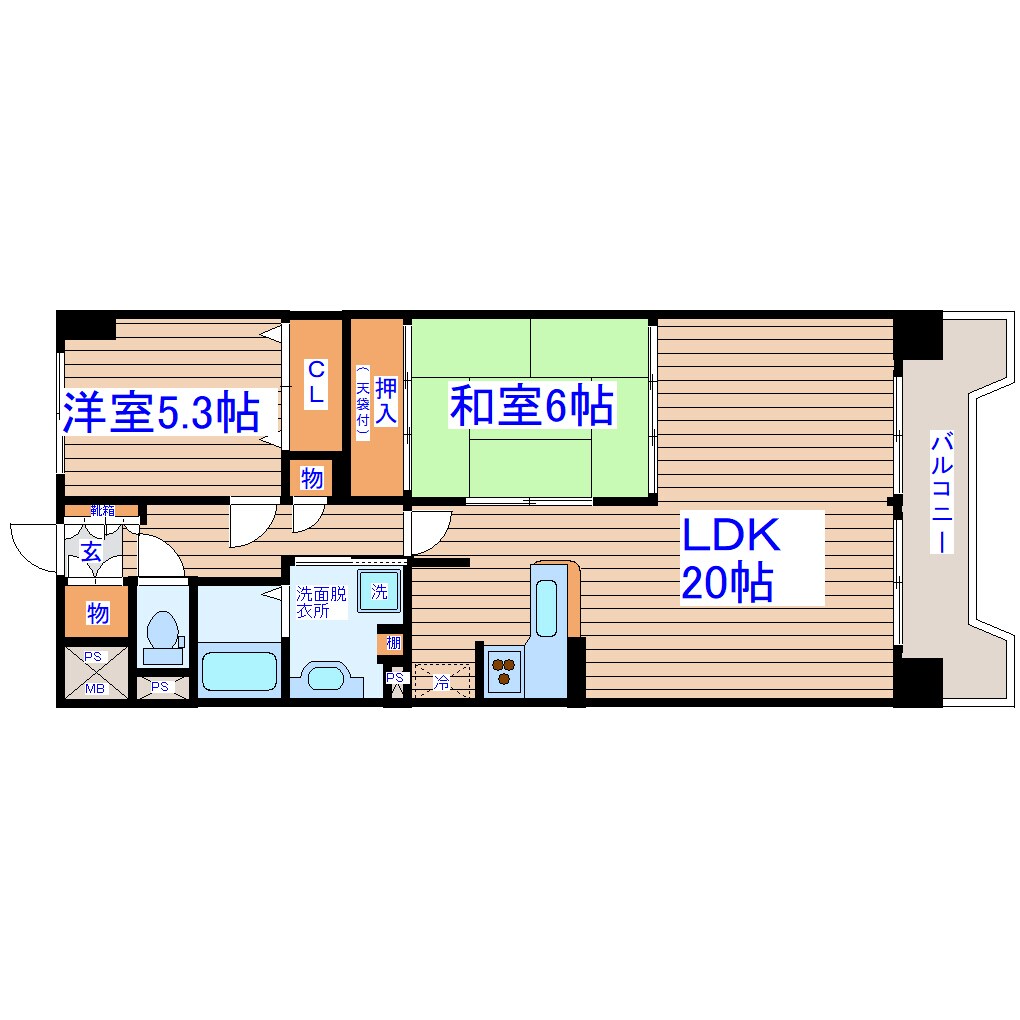 西中田五丁目 徒歩3分 5階の物件間取画像