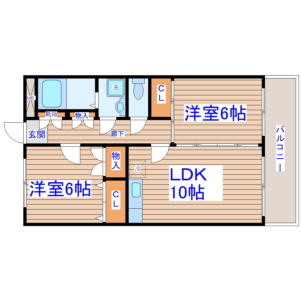 南仙台駅 徒歩17分 5階の物件間取画像