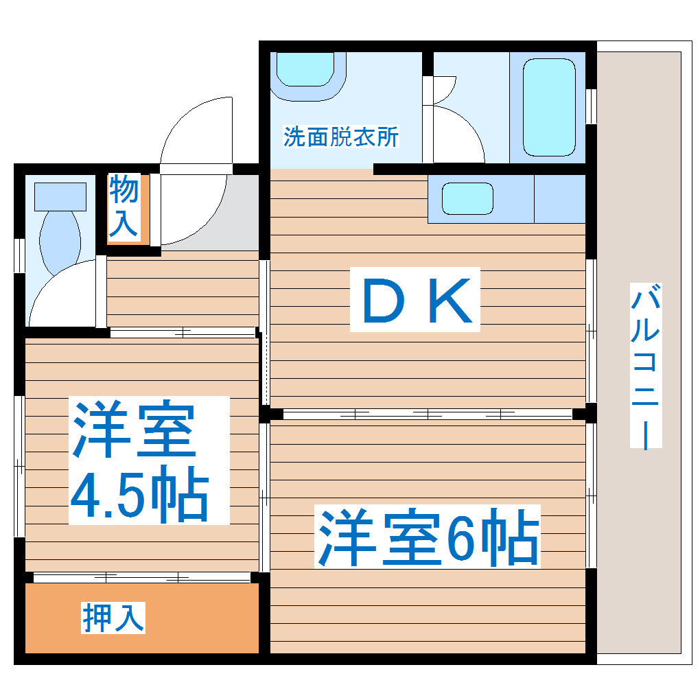 物件間取画像