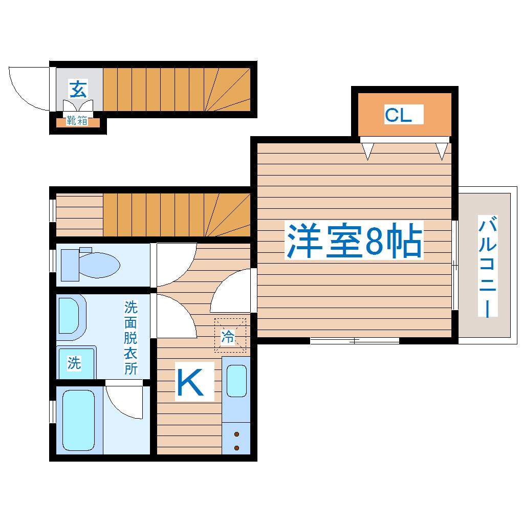 長町駅 徒歩14分 2階の物件間取画像