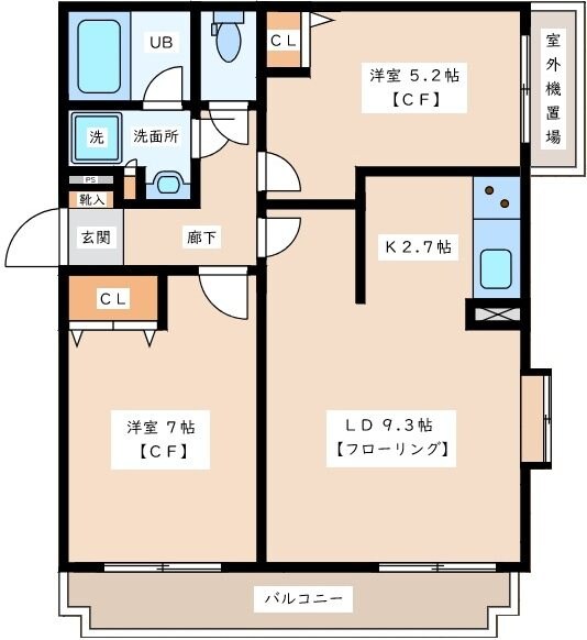 ニューベリーヒルズの物件間取画像