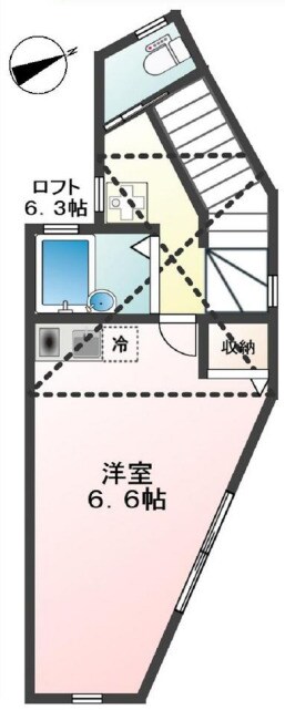 新大塚駅 徒歩6分 2階の物件間取画像