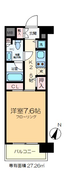 ニューシティアパートメンツ亀戸の物件間取画像