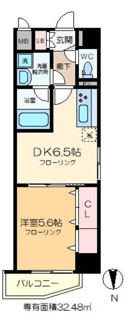 セボーンミナミスナの物件間取画像