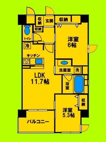グランデュールの物件間取画像