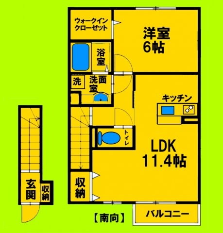 カーサオブローゼの物件間取画像