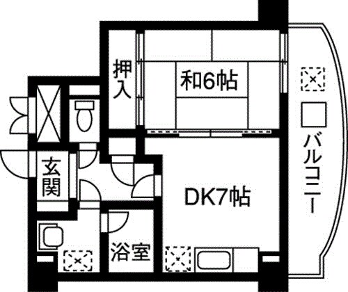 アクシス駅南イーストの物件間取画像