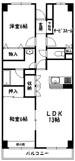 東新潟駅 徒歩2分 2階の物件間取画像